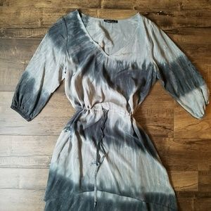 Gypsy 05 deep v neck 3/4 sleeve mini dress